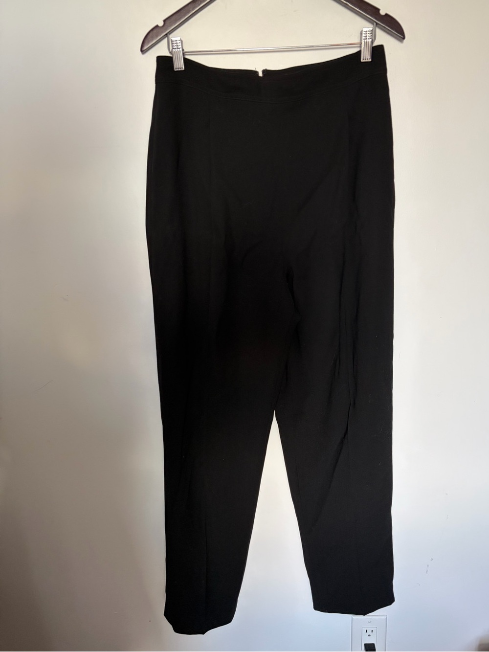 Oscar De La Renta 100% Wool Black Trousers - Size 14